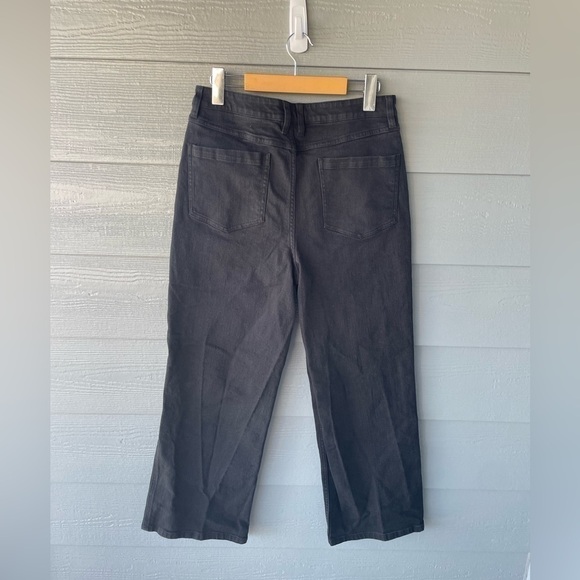 Hudson | North | Black | Wide | Straight Leg Crop | Denim | Jeans | Size 6 - Picture 8 of 16